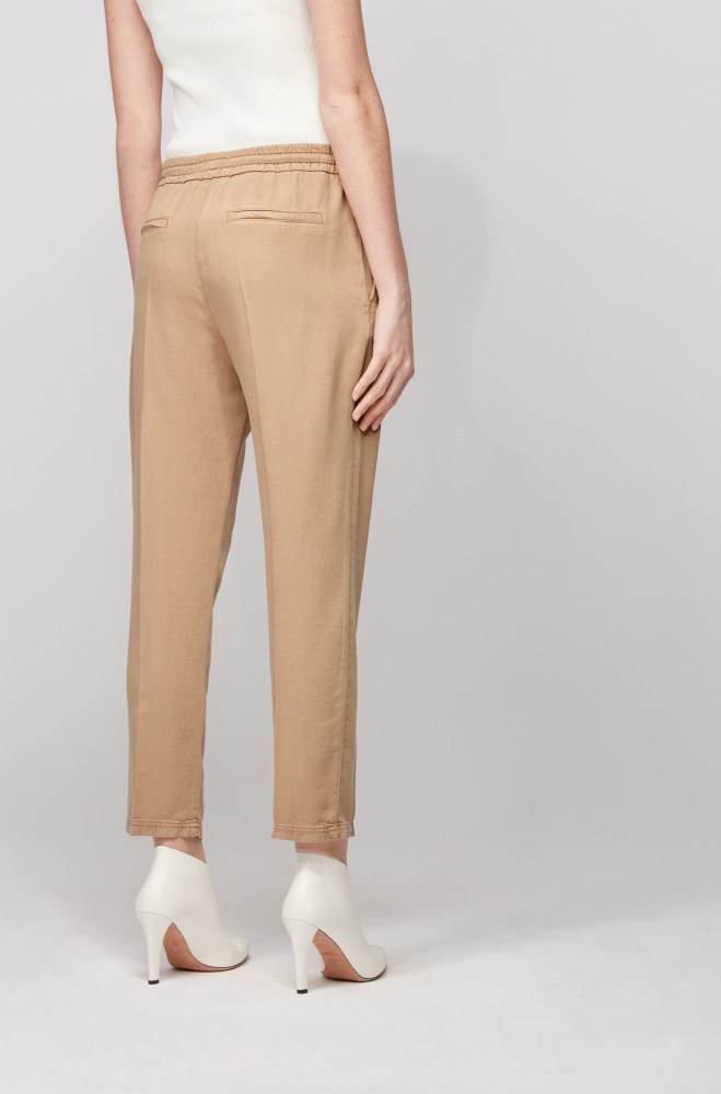 Hugo Boss Tapered-leg jogging trousers Beige | gTKvbht4