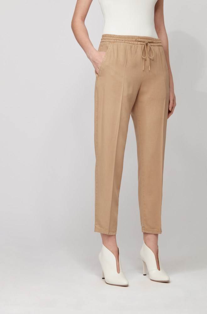 Hugo Boss Tapered-leg jogging trousers Beige | gTKvbht4