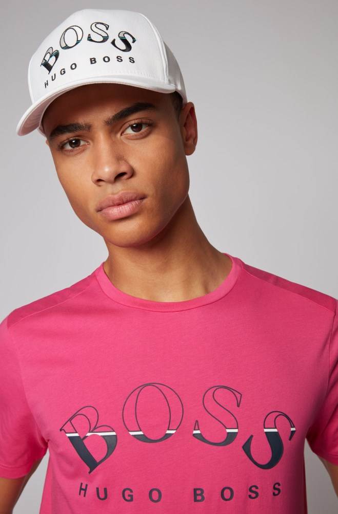 Hugo Boss Technical-twill cap Hvite | FxwUZYmr