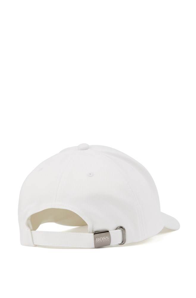 Hugo Boss Technical-twill cap Hvite | FxwUZYmr