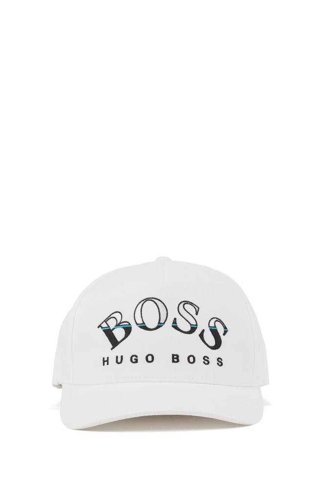 Hugo Boss Technical-twill cap Hvite | FxwUZYmr