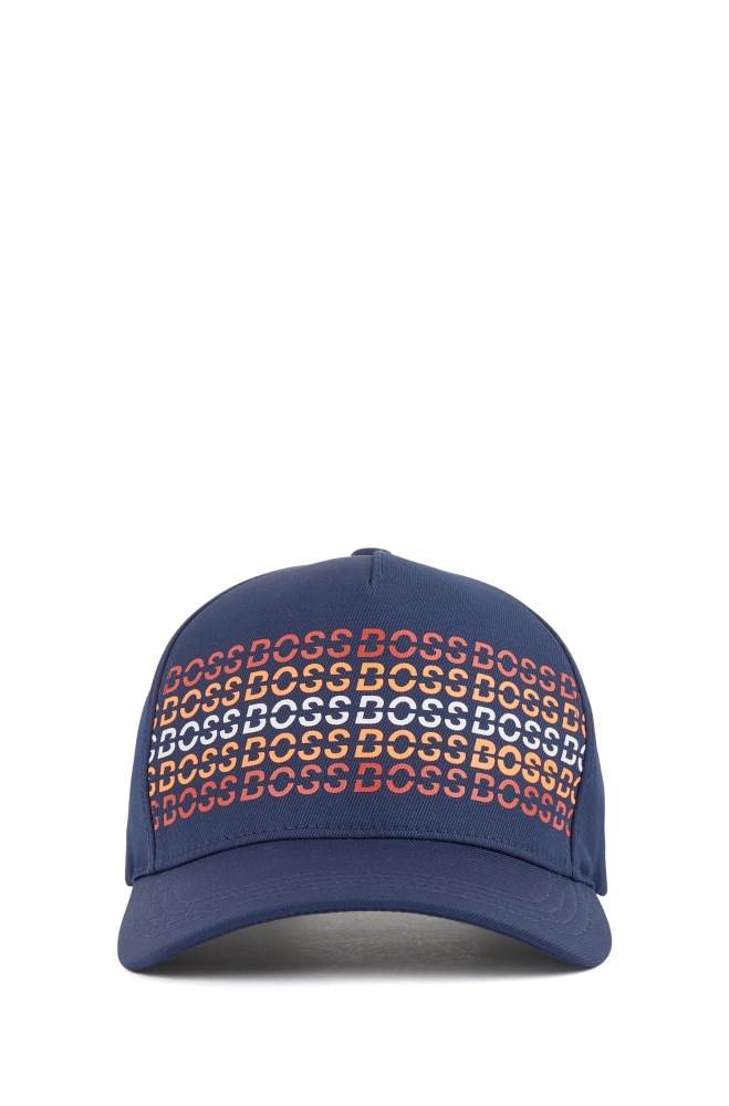 Hugo Boss Technical twill cap Mørke Blå | 1s9emytQ