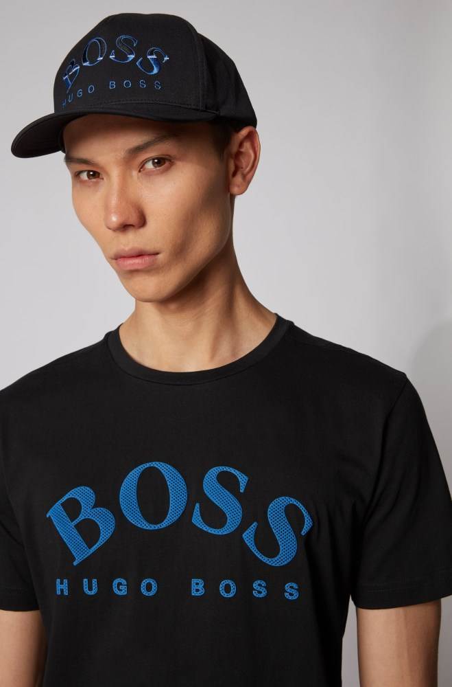 Hugo Boss Technical-twill cap Svarte | rckfCbu5