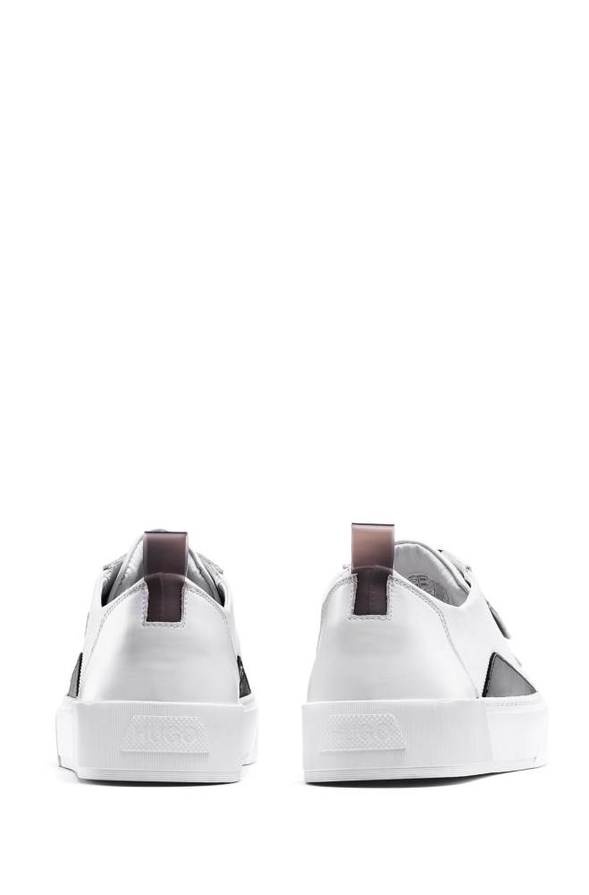 Hugo Boss Tennis-inspired trainers Hvite | EzXoms0D