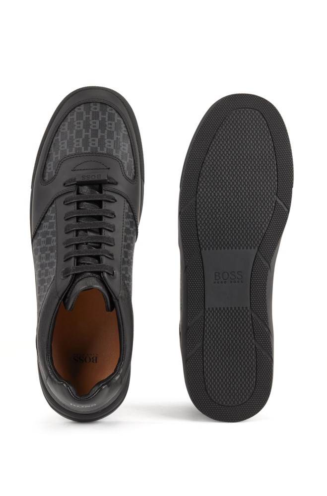 Hugo Boss Tennis-inspired trainers Svarte | HtWVvvfP