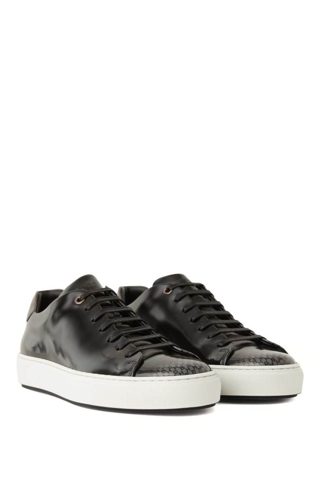 Hugo Boss Tennis-inspired trainers Svarte | U63gRPWH