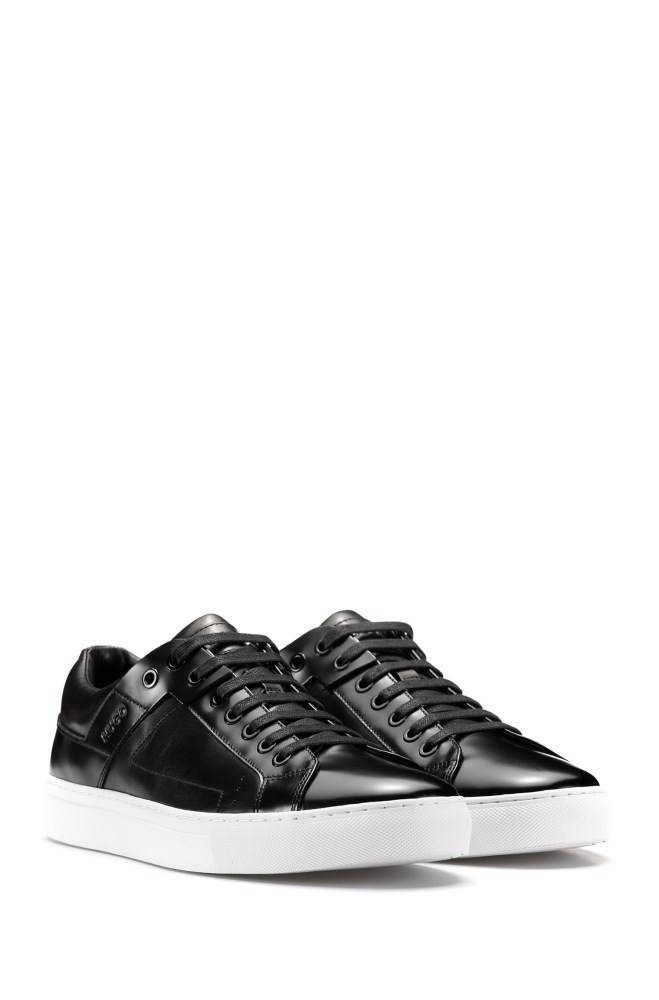 Hugo Boss Tennis-style trainers Svarte | iqD1r13R