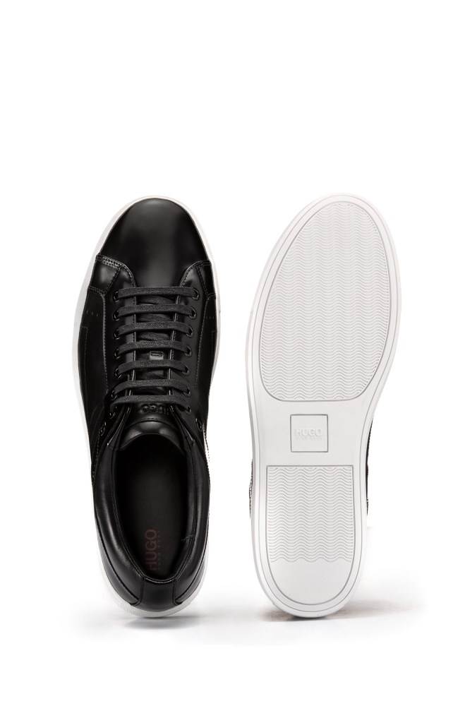 Hugo Boss Tennis-style trainers Svarte | iqD1r13R