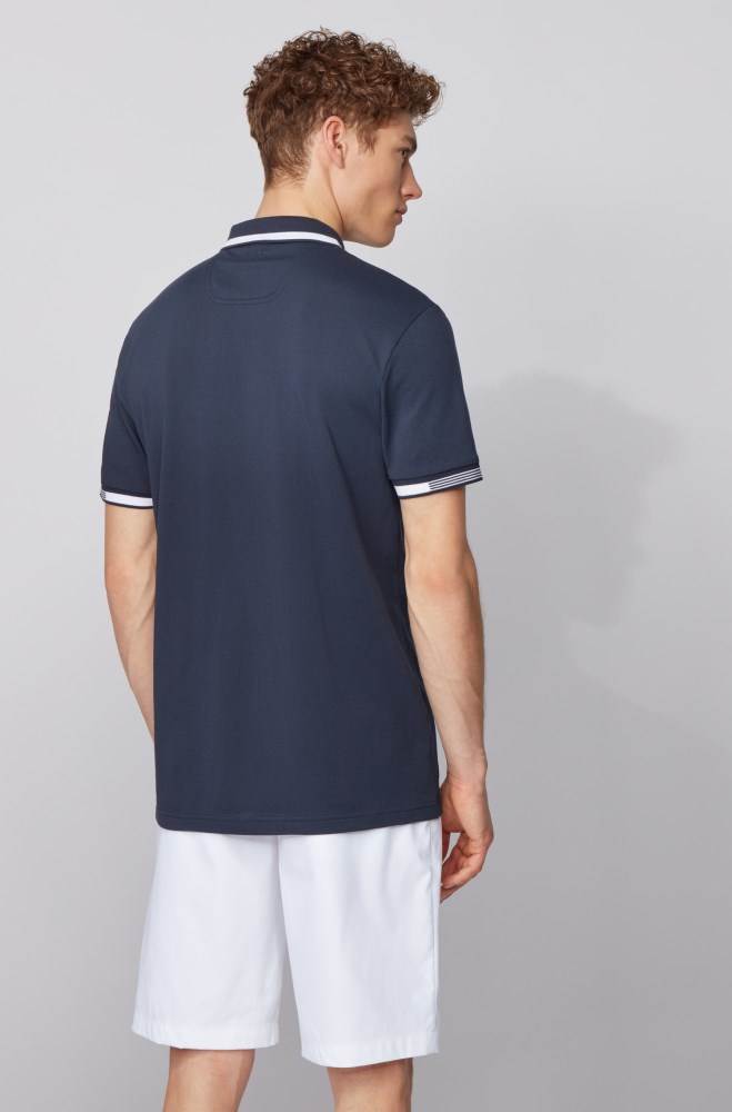 Hugo Boss The Open exclusive polo shirt Mørke Blå | 5iEPfsdJ