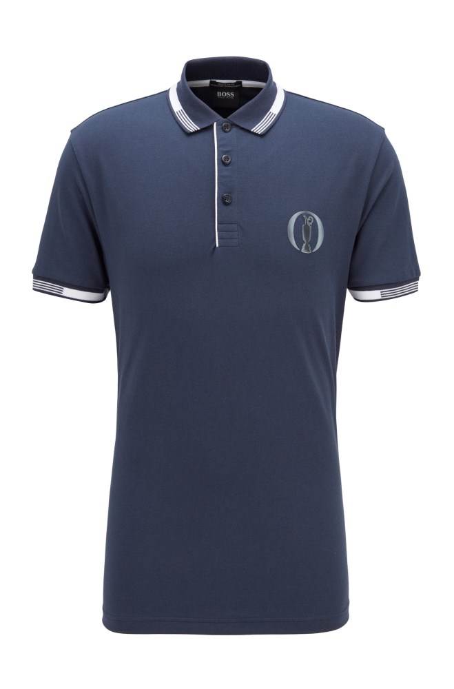 Hugo Boss The Open exclusive polo shirt Mørke Blå | 5iEPfsdJ