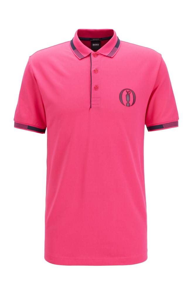 Hugo Boss The Open exclusive polo shirt Rosa | kcKLhwEf