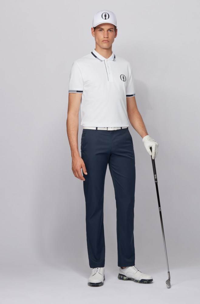 Hugo Boss The Open exclusive polo shirt Hvite | vQkw7fnM