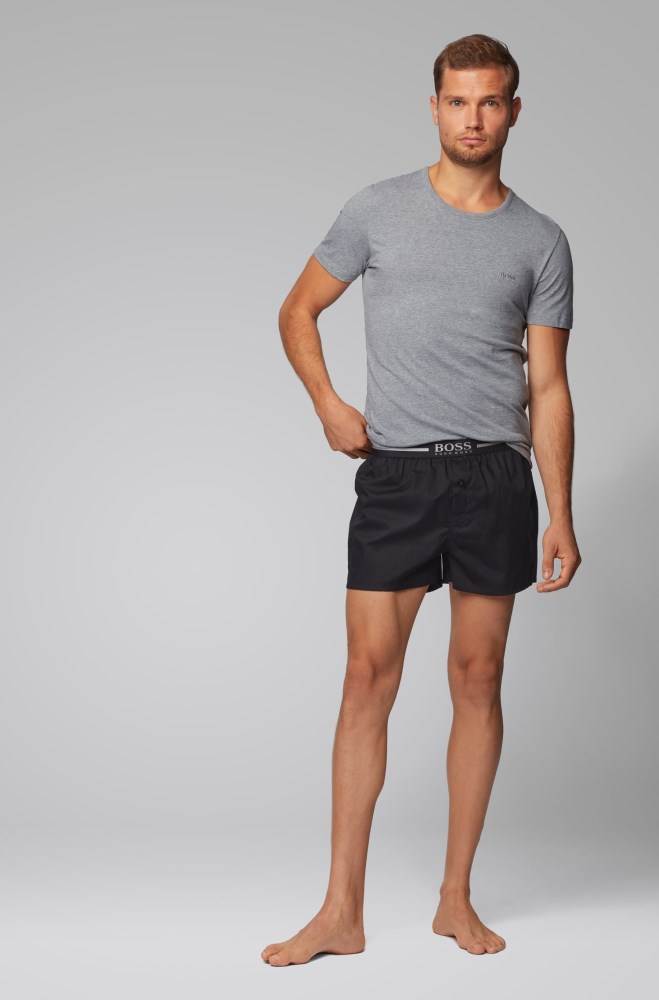 Hugo Boss Three-pack of pyjama shorts Svarte | 0EUBnv7u