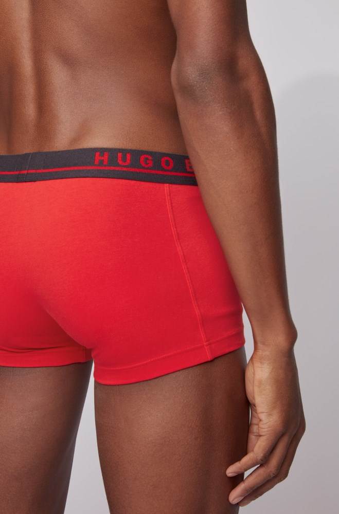 Hugo Boss Three-pack of stretch-cotton trunks Patterned | L40UG6JY