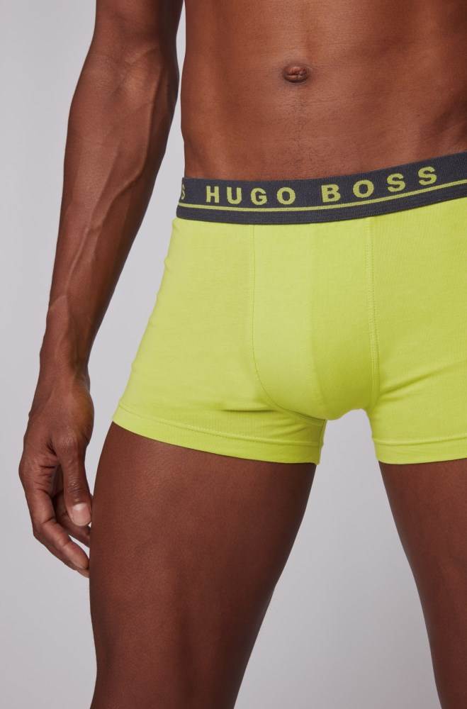 Hugo Boss Three-pack of stretch-cotton trunks Patterned | WERGywxL