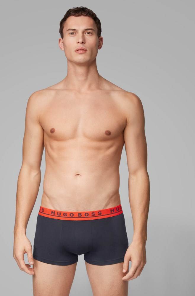 Hugo Boss Three-pack of stretch-cotton trunks Patterned | jN4ARgpC