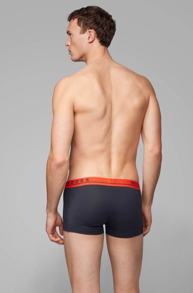 Hugo Boss Three-pack of stretch-cotton trunks Patterned | jN4ARgpC