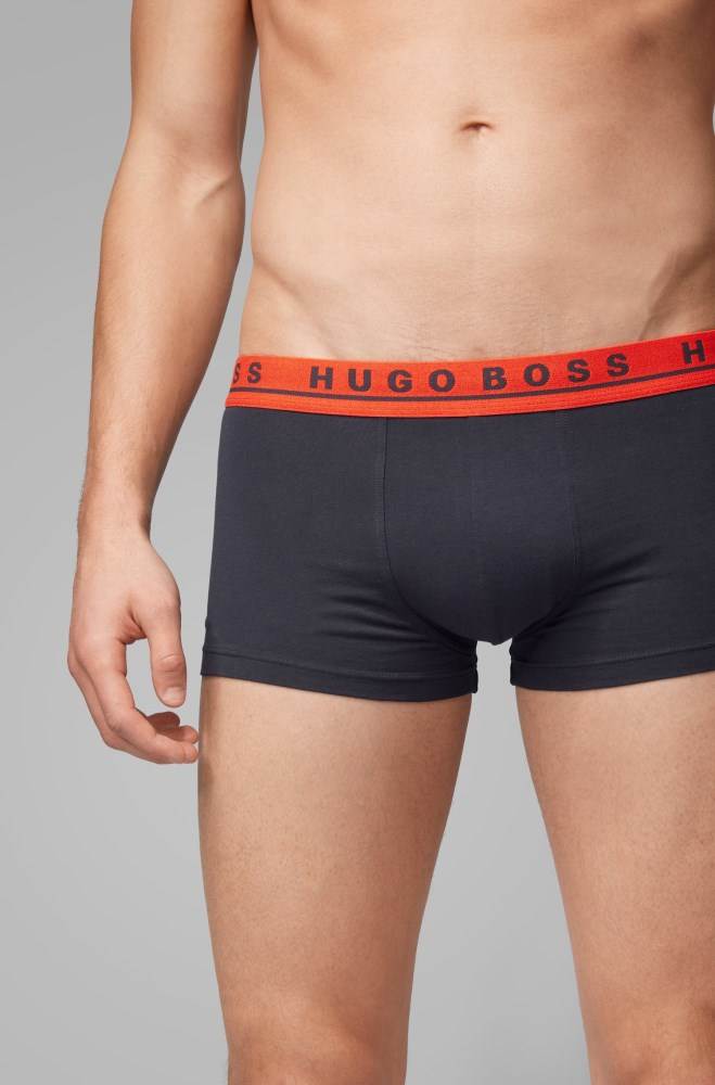 Hugo Boss Three-pack of stretch-cotton trunks Patterned | jN4ARgpC