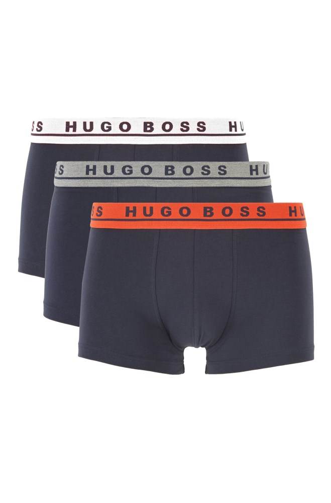 Hugo Boss Three-pack of stretch-cotton trunks Patterned | jN4ARgpC