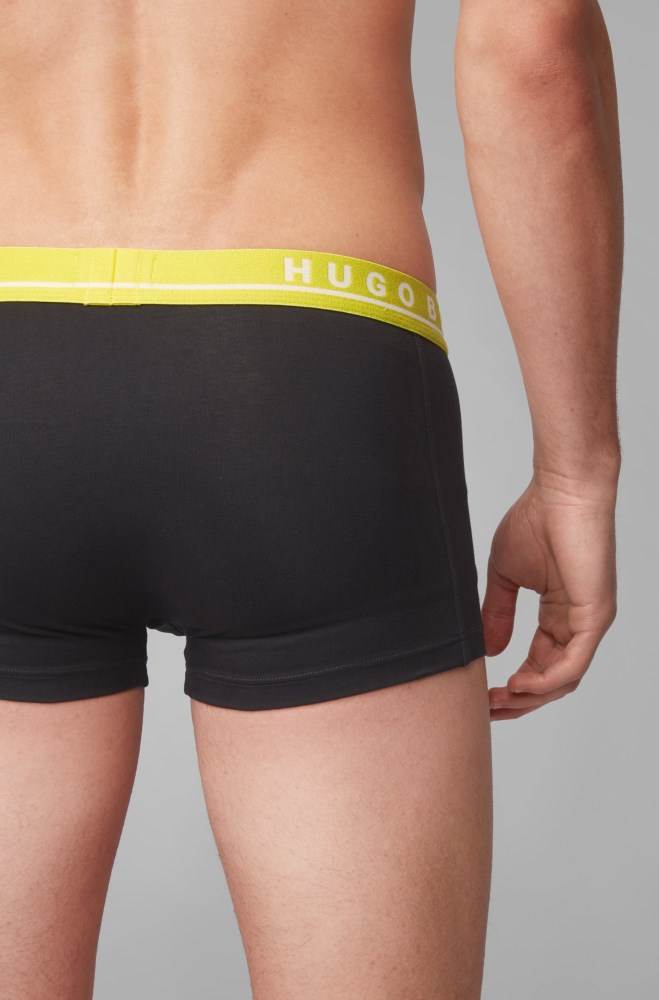 Hugo Boss Three-pack of stretch-cotton trunks Patterned | xgerTaMA