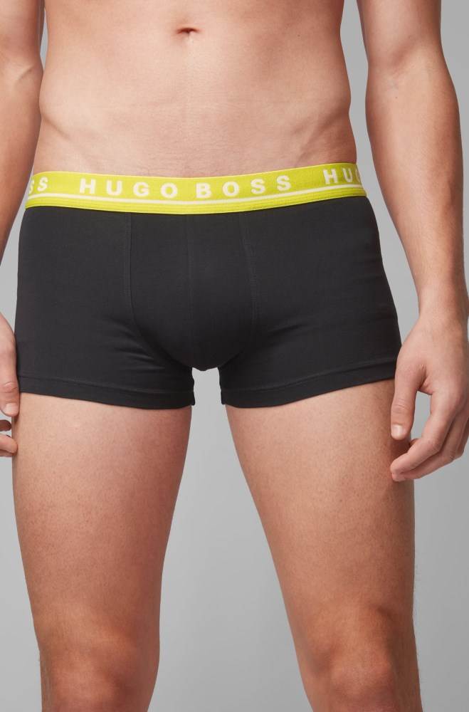 Hugo Boss Three-pack of stretch-cotton trunks Patterned | xgerTaMA