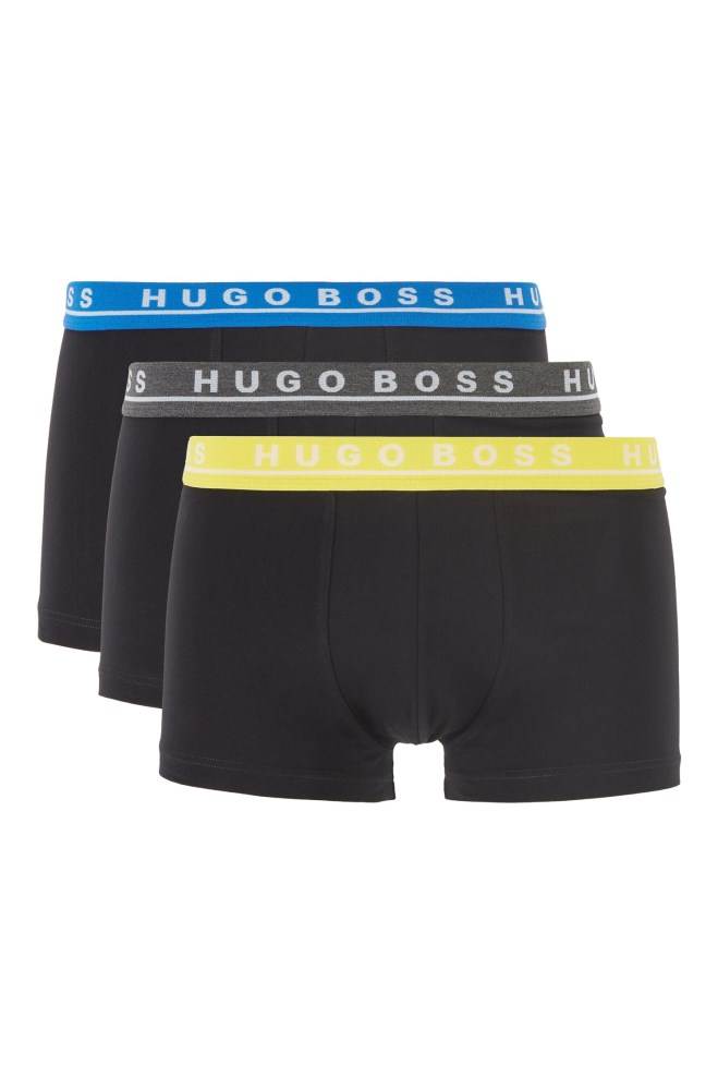 Hugo Boss Three-pack of stretch-cotton trunks Patterned | xgerTaMA