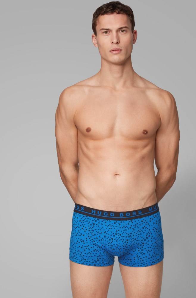 Hugo Boss Three-pack of stretch-cotton trunks Patterned | y0KV5Cpr