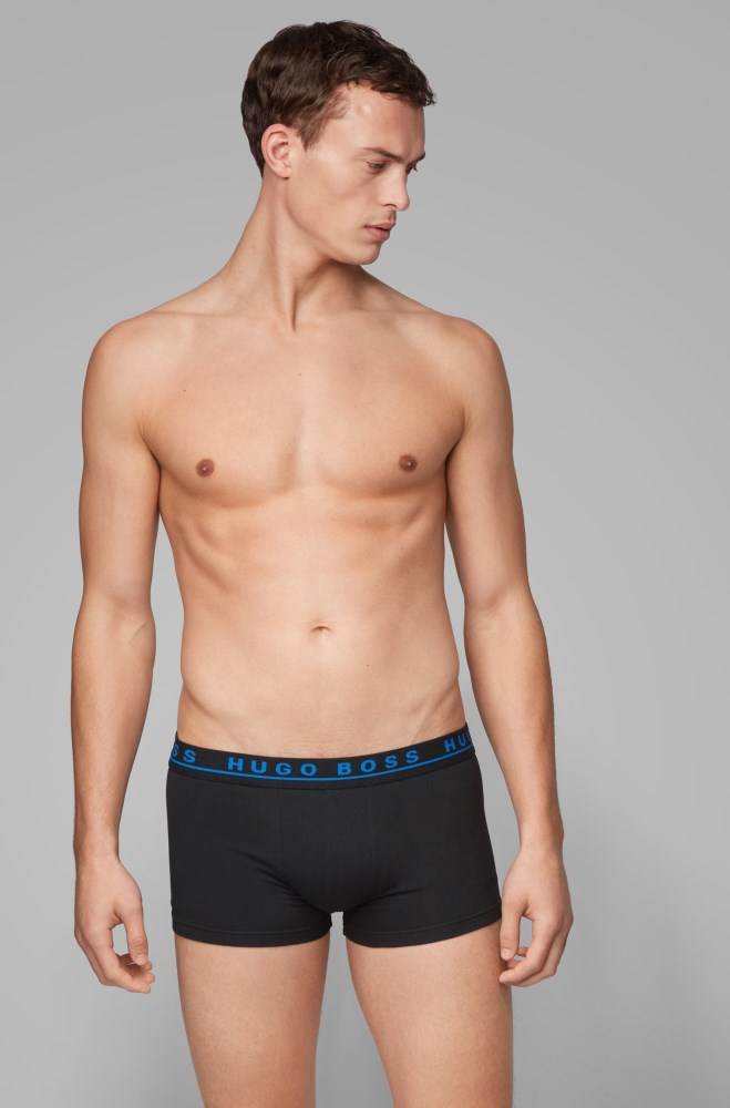 Hugo Boss Three-pack of stretch-cotton trunks Patterned | y0KV5Cpr