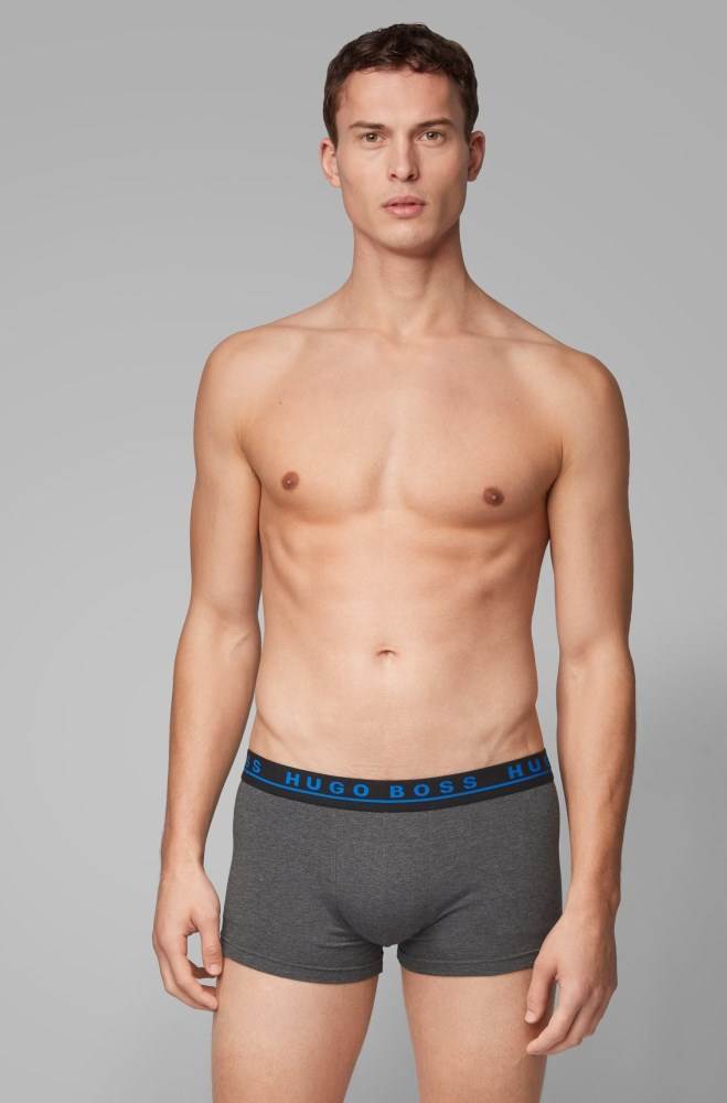 Hugo Boss Three-pack of stretch-cotton trunks Patterned | y0KV5Cpr