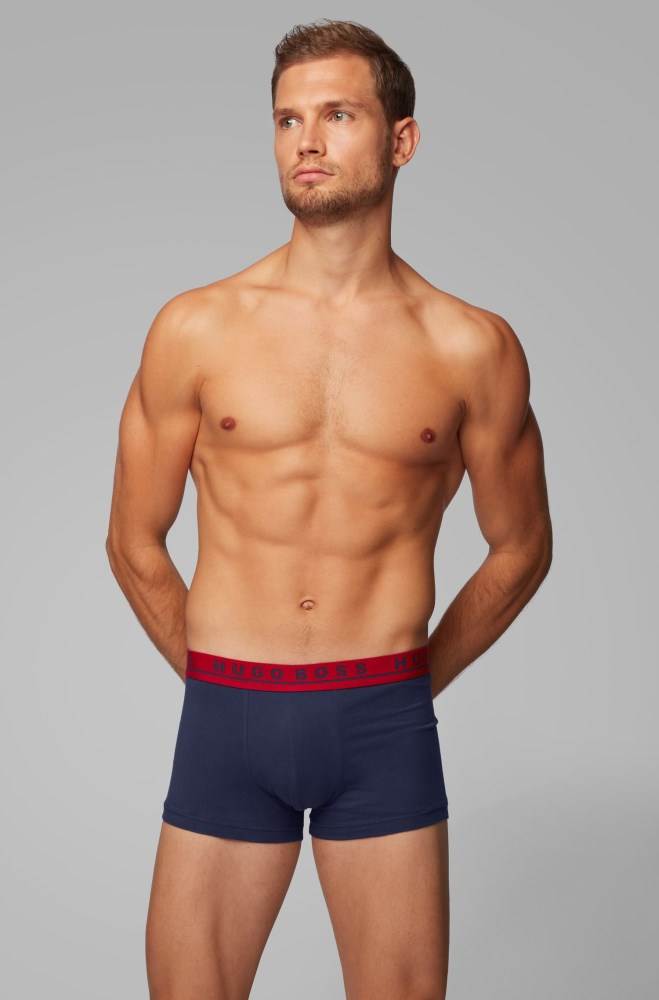 Hugo Boss Three-pack of trunks Blå | JjWnPZFS