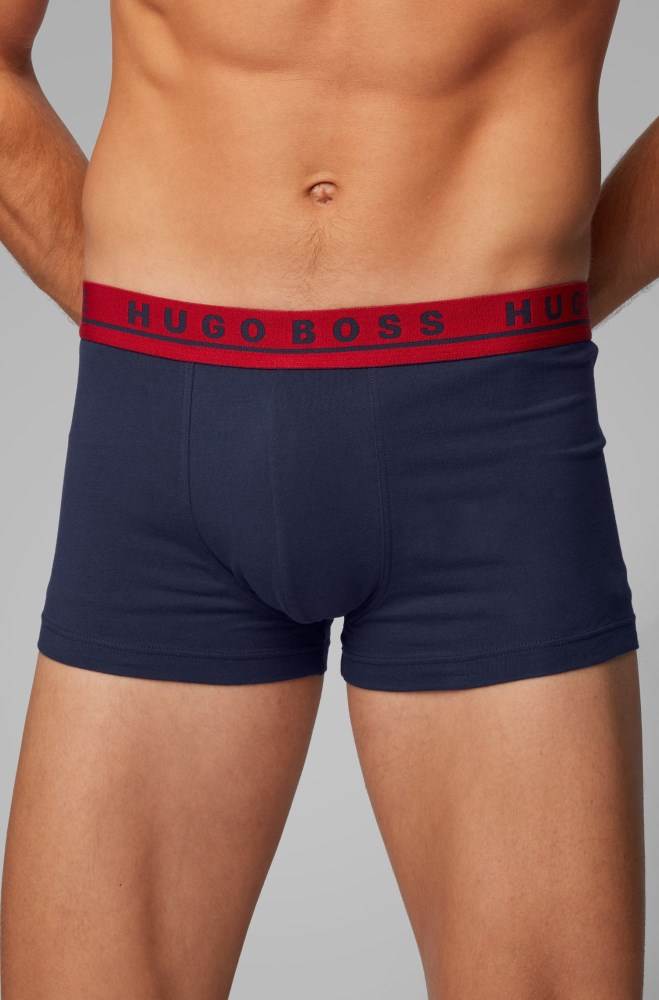 Hugo Boss Three-pack of trunks Blå | JjWnPZFS