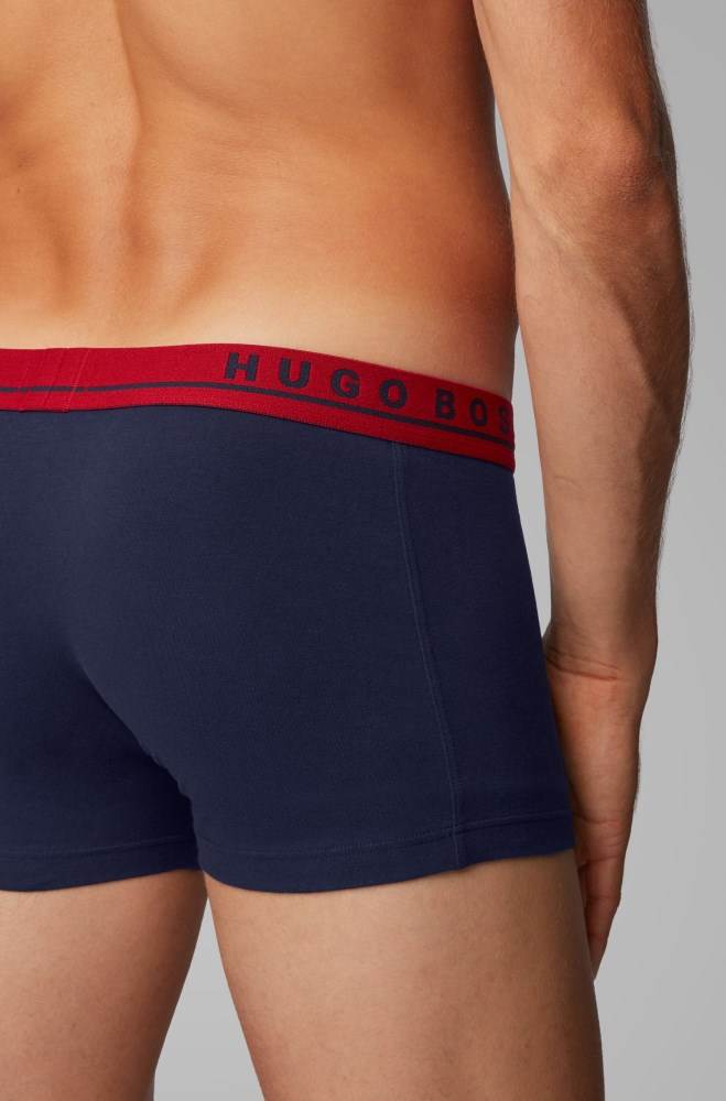 Hugo Boss Three-pack of trunks Blå | JjWnPZFS