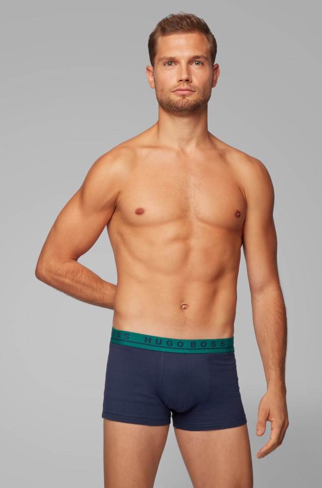 Hugo Boss Three-pack of trunks Blå | JjWnPZFS