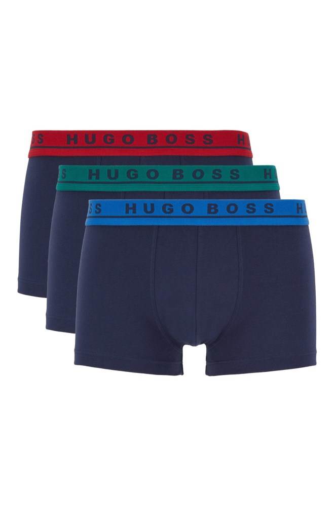 Hugo Boss Three-pack of trunks Blå | JjWnPZFS