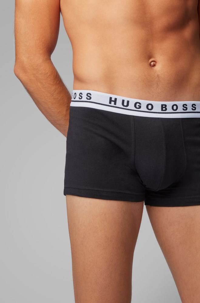 Hugo Boss Three-pack of trunks Svarte | DWAoBNJA