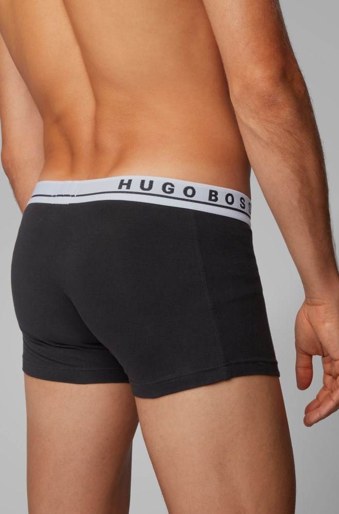 Hugo Boss Three-pack of trunks Svarte | DWAoBNJA