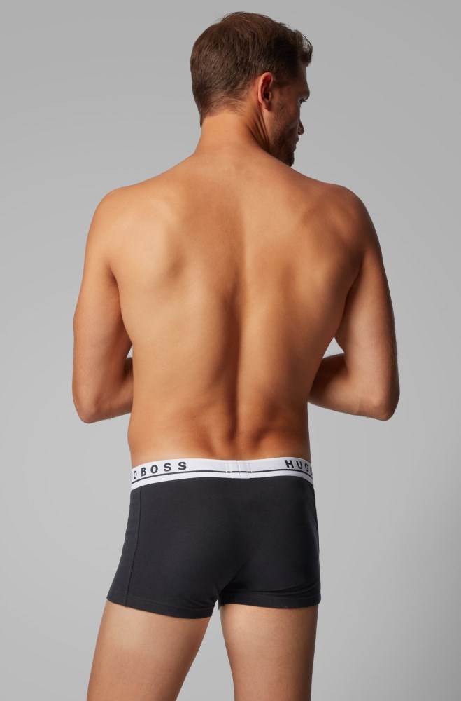 Hugo Boss Three-pack of trunks Svarte | DWAoBNJA