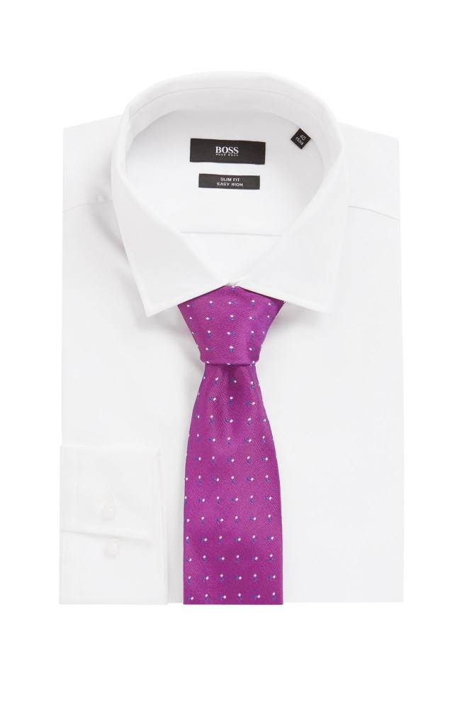 Hugo Boss Tie Mørke Rosa | v11Huh1u