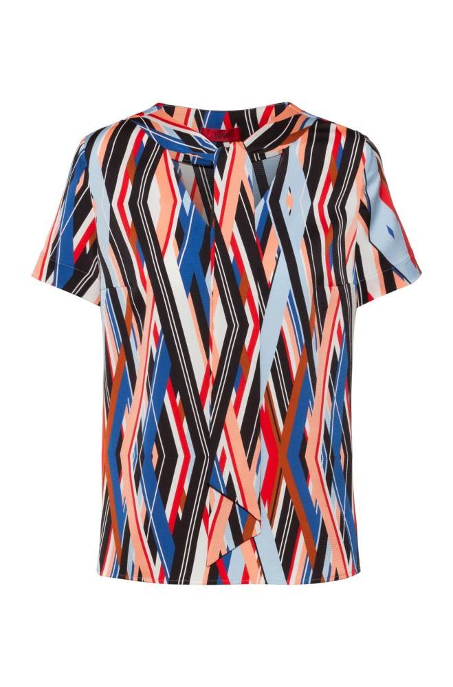 Hugo Boss Tie-neck top Patterned | kUaWwAYa