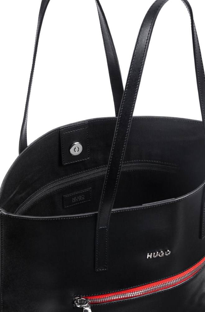 Hugo Boss Tote bag Svarte | 6DexaYs5