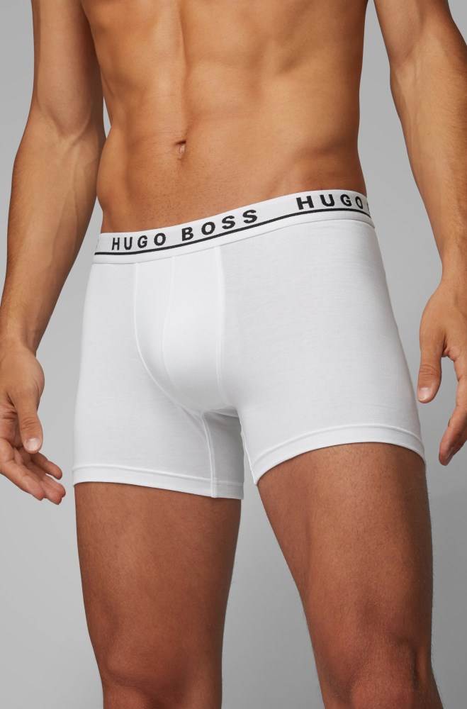 Hugo Boss Triple pack of boxer briefs Hvite | 4a8Lvxta