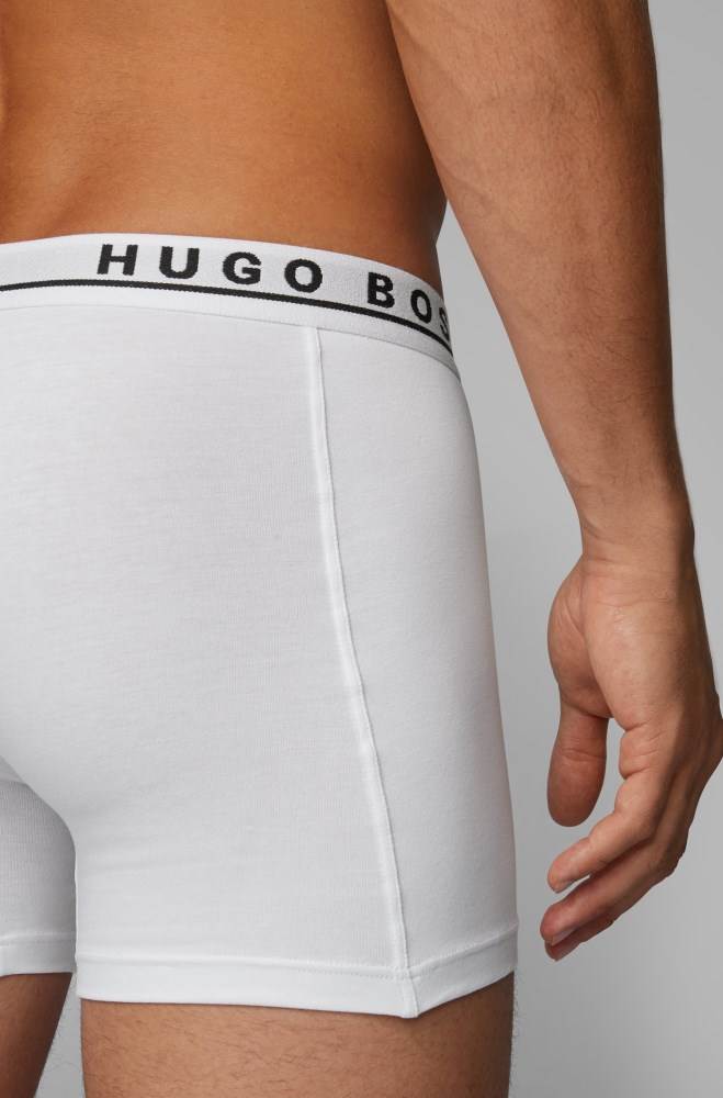 Hugo Boss Triple pack of boxer briefs Hvite | 4a8Lvxta