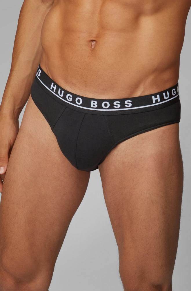 Hugo Boss Triple pack of briefs Svarte | 5Br8h4RM