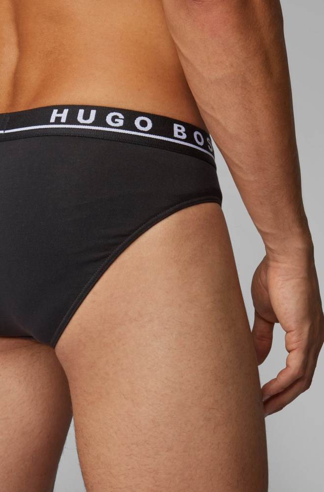 Hugo Boss Triple pack of briefs Svarte | 5Br8h4RM