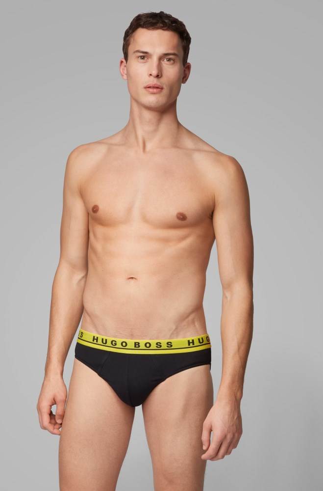 Hugo Boss Triple-pack of logo briefs Patterned | SRBURCYI