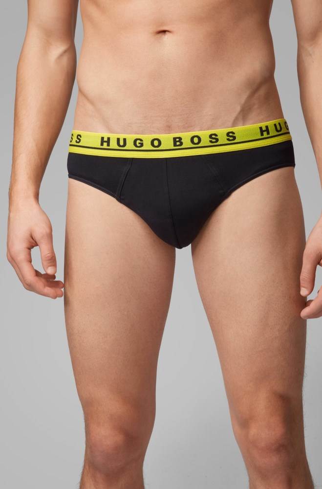 Hugo Boss Triple-pack of logo briefs Patterned | SRBURCYI