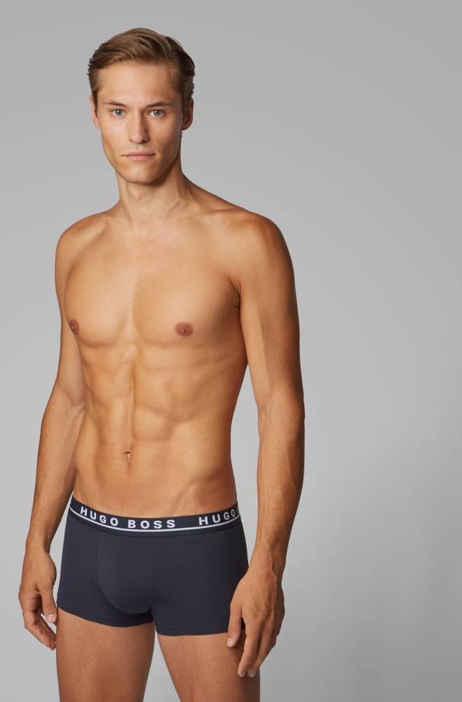 Hugo Boss Triple pack of trunks Mørke Blå | jXmuKsyC