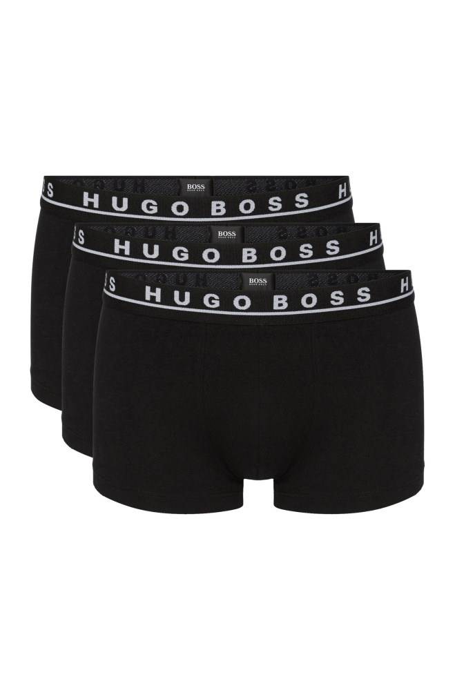 Hugo Boss Triple pack of trunks Svarte | 33IJJbN8