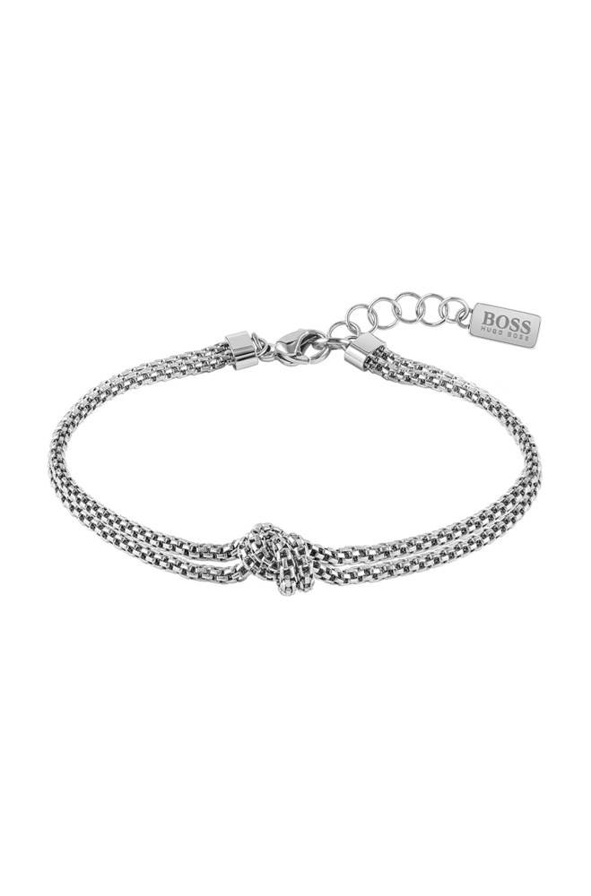 Hugo Boss Tubular-mesh bracelet Sølv | s7Fph84A