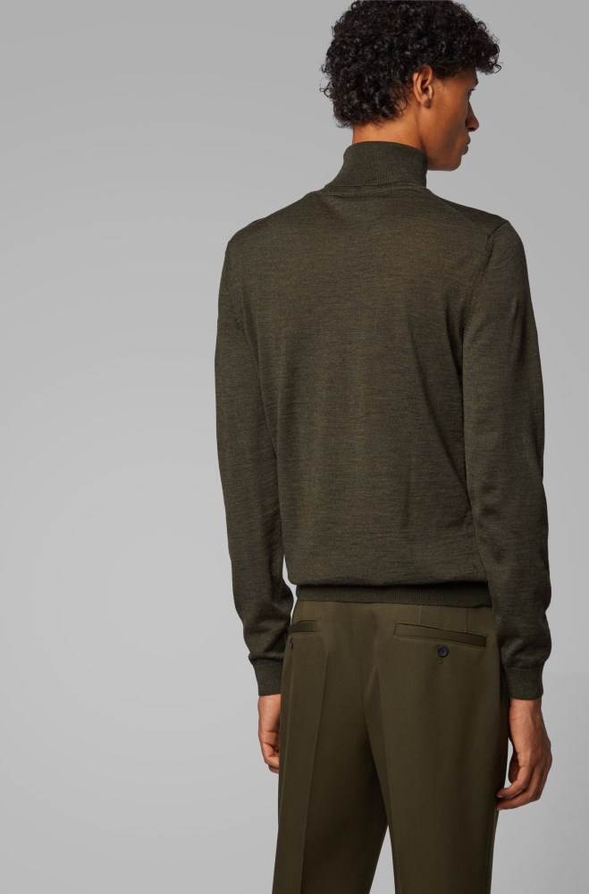 Hugo Boss Turtleneck sweater Grønn | QbMIwqvR